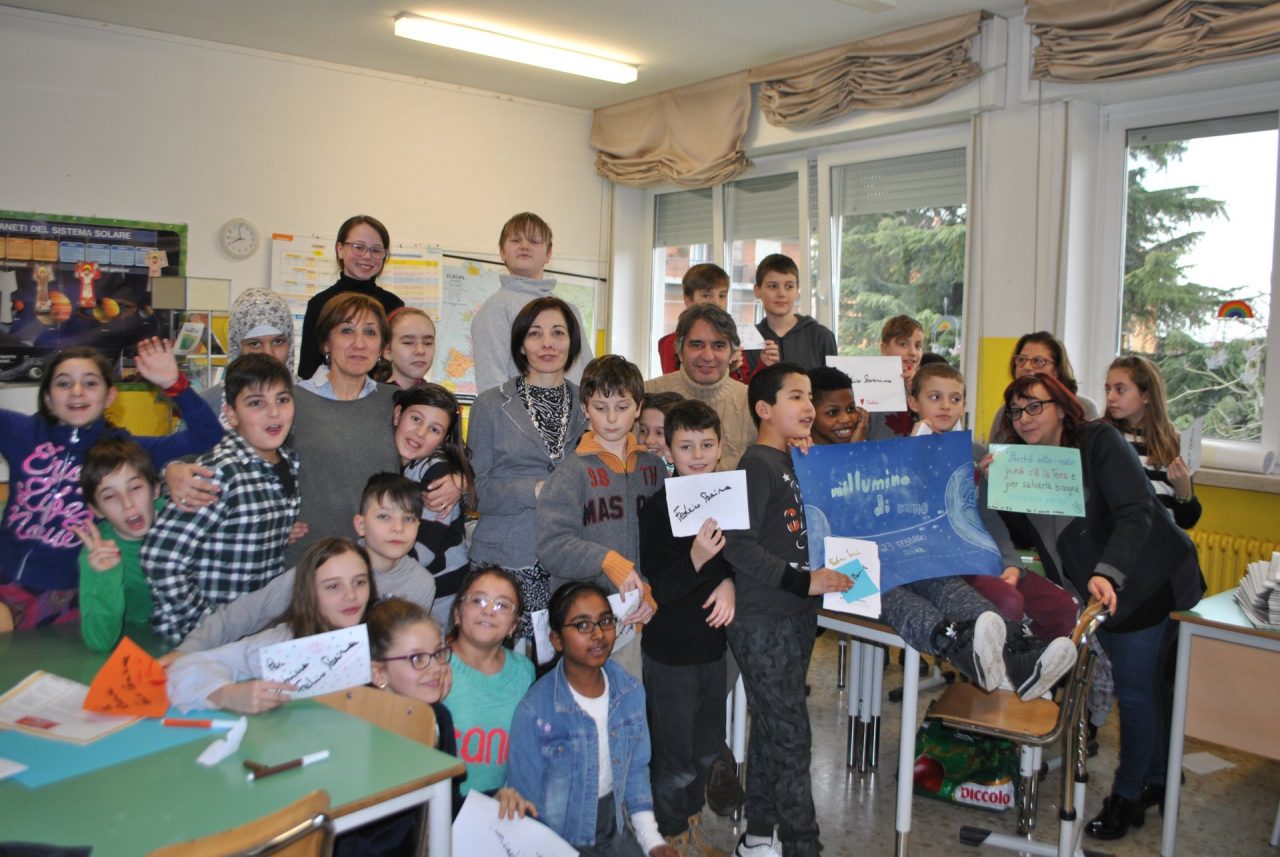 M’illumino di meno luci spente in classe a Verona