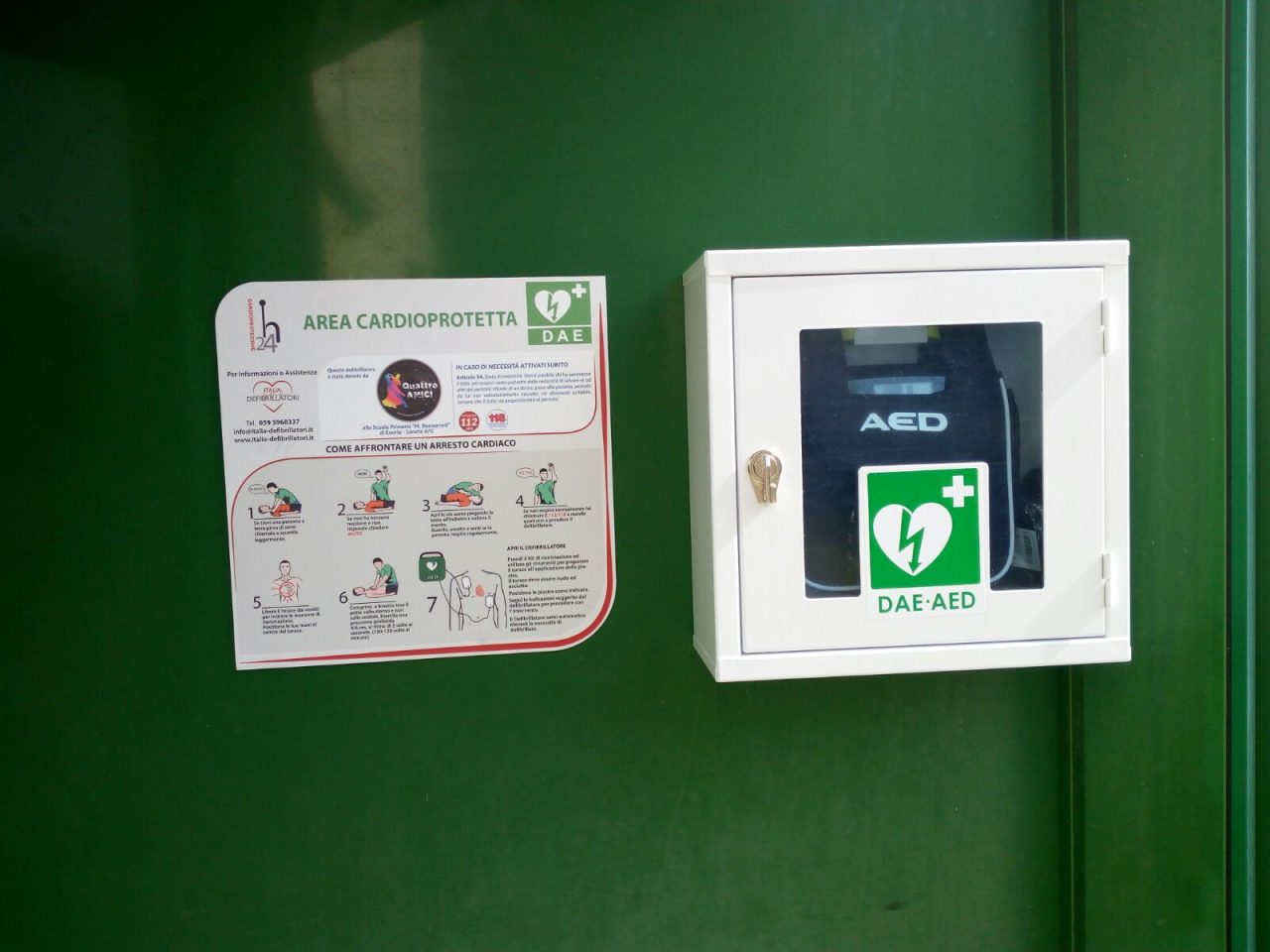 Nuovo defibrillatore a Lonato