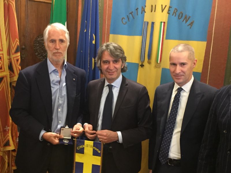 Malagò incontra Sboarina in Comune