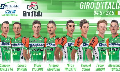 Andrea Guardini al Giro d'Italia ecco la squadra della Bardiani-Csf