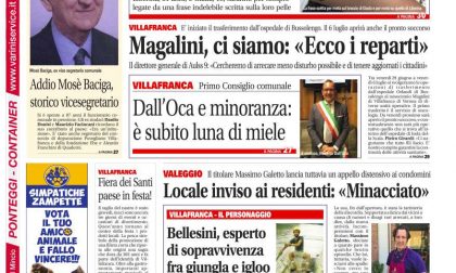 La prima pagina di VILLAFRANCAWEEK