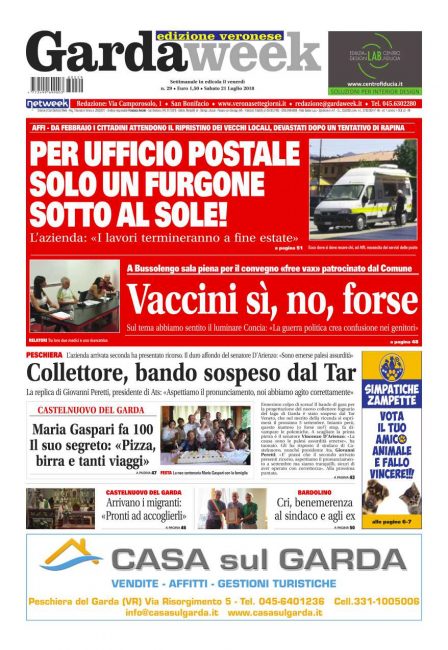 Prima pagina Gardaweek
