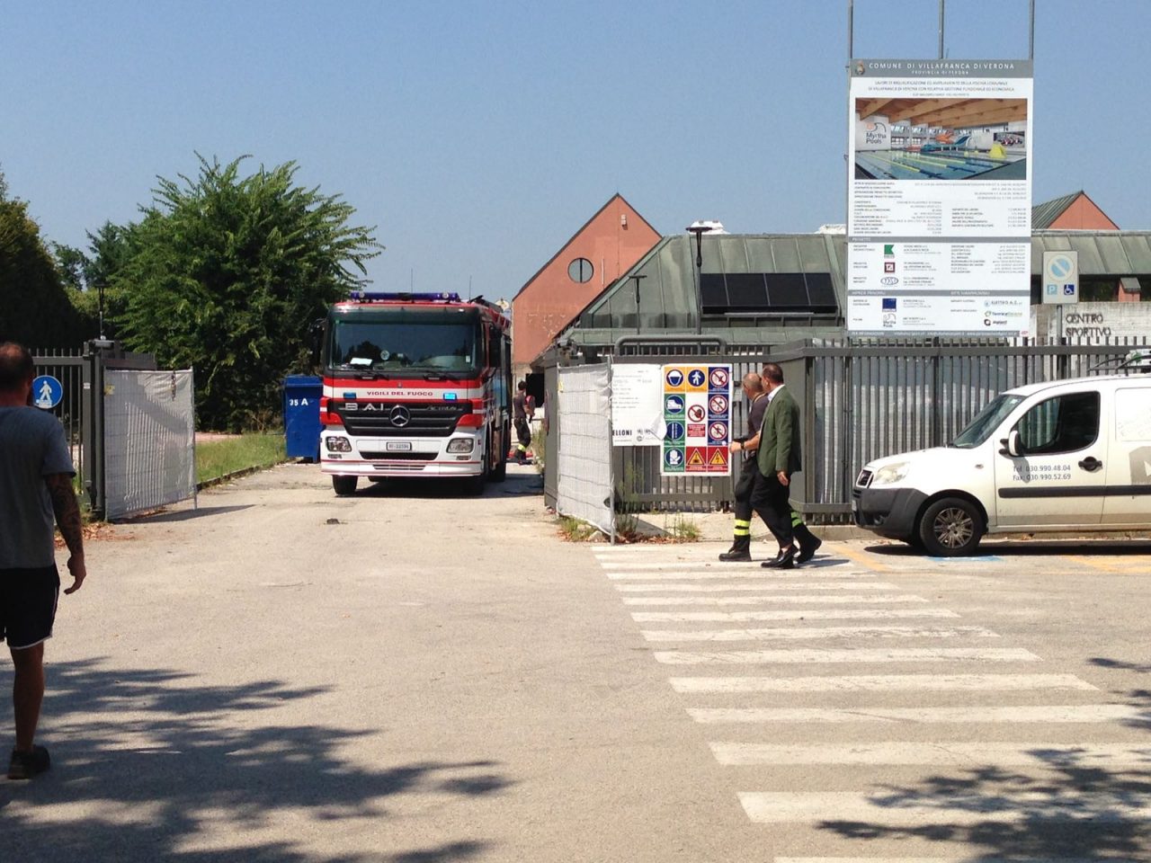 Evacuazione piscine Villafranca parla il responsabile