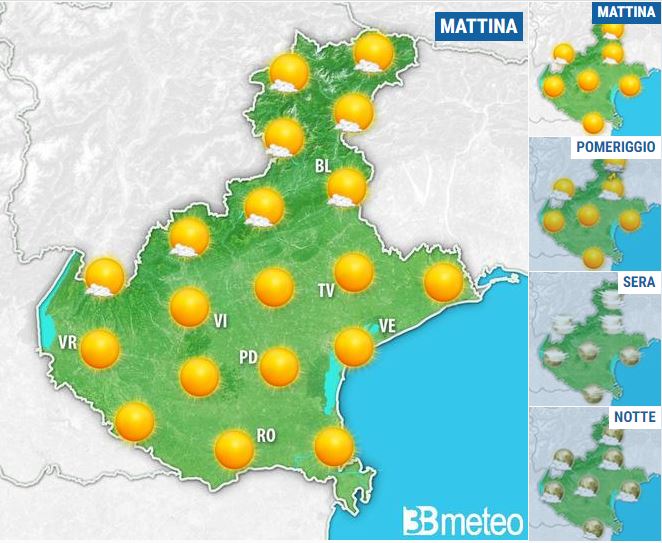 Temperature in aumento, stabili oltre i 30°C