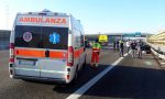 Auto esce di strada, traffico bloccato in tangenziale sud