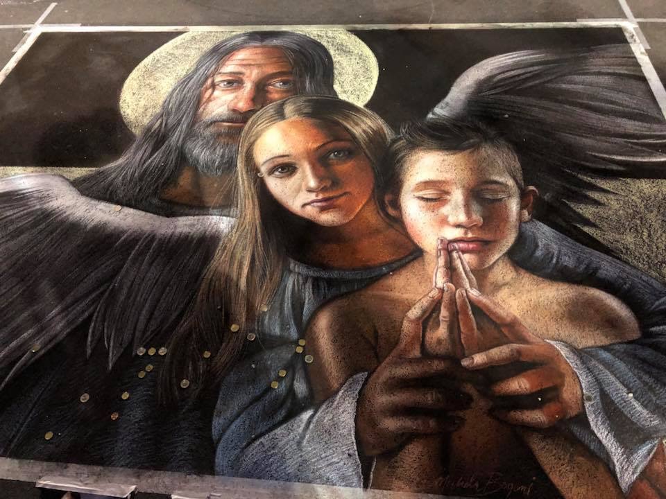 Michela Bogoni leader nazionale dei Maestri Madonnari