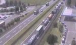 Traffico bloccato sull'A22