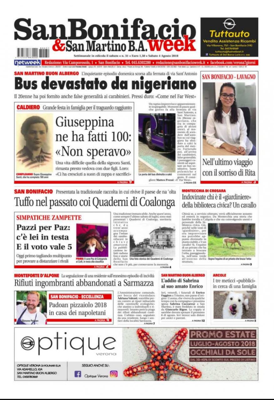 San Bonifacio e San Martino B. A. Week è in edicola
