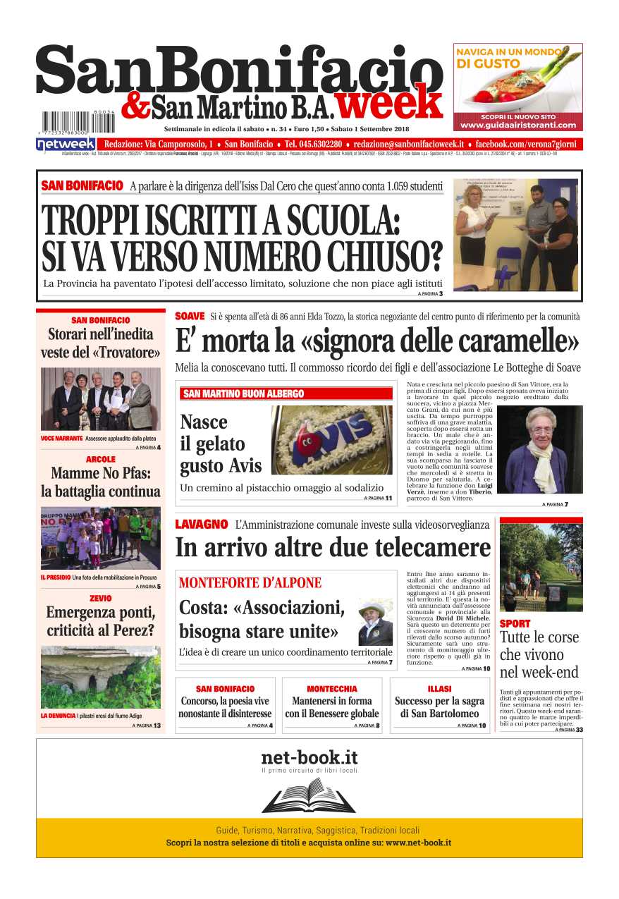 San Bonifacio e San Martino B.A. Week è in edicola