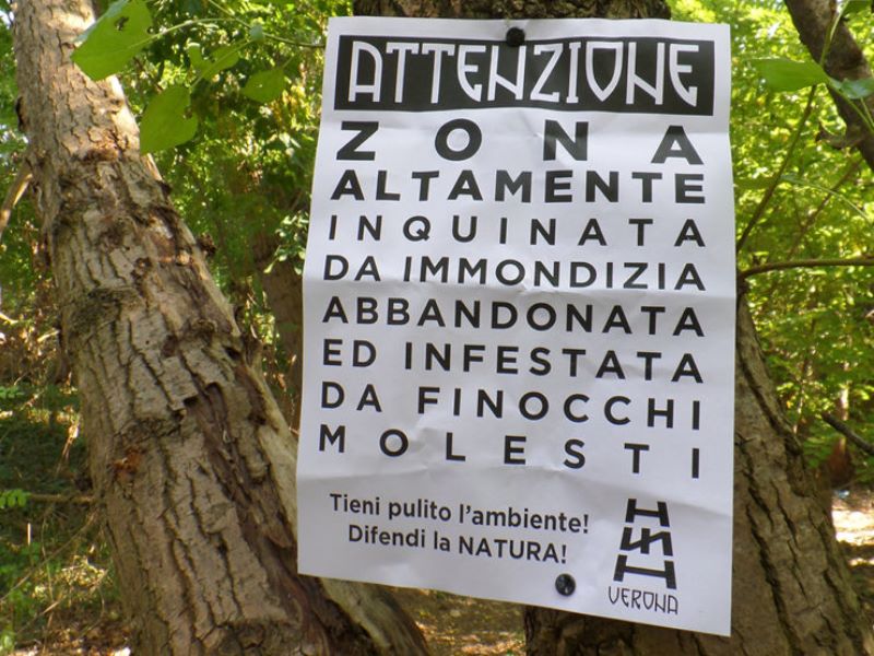 “Finocchi molesti”, volantini omofobi al Lazzaretto di Verona