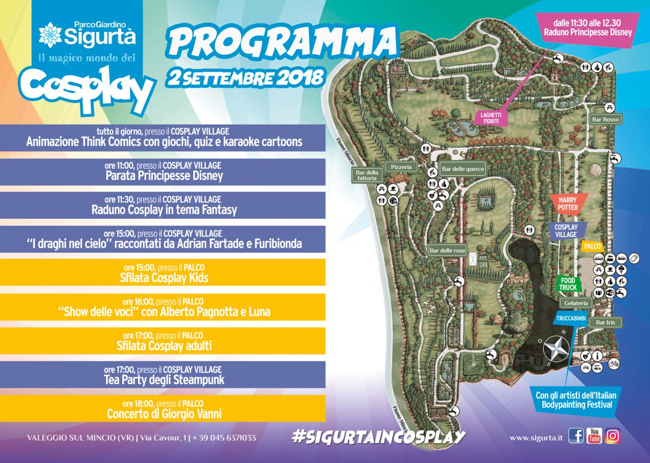 Giardino Sigurtà, domenica Il magico mondo del cosplay