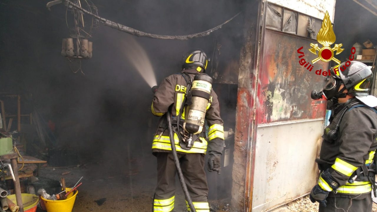Incendio a Lonigo – FOTO