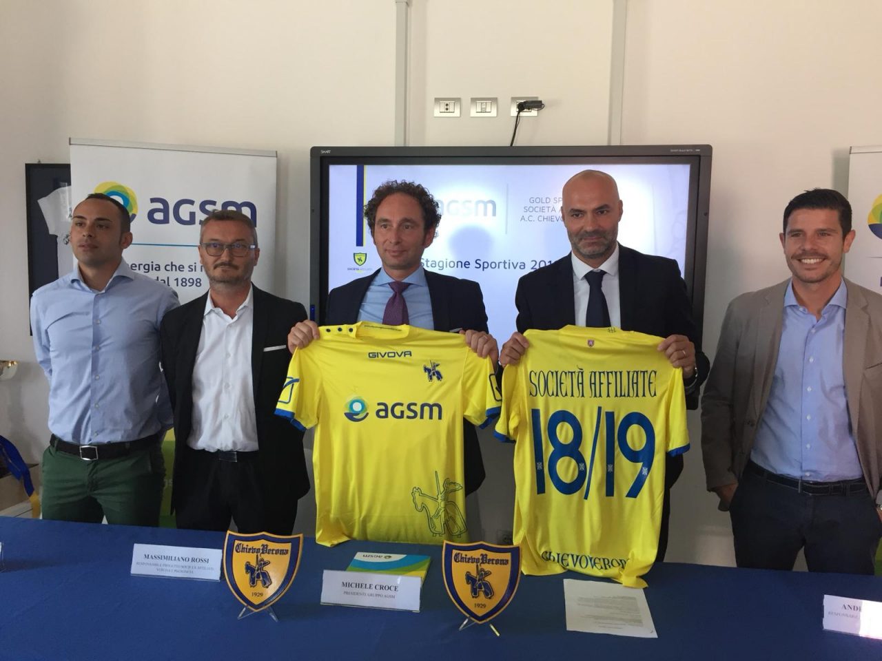 Agsm e Chievo Verona insieme per i campioni di domani