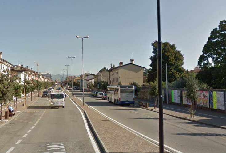 Strada chiusa a Villafranca