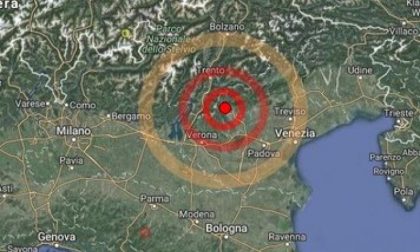Lieve scossa di terremoto al confine tra Veneto e Austria