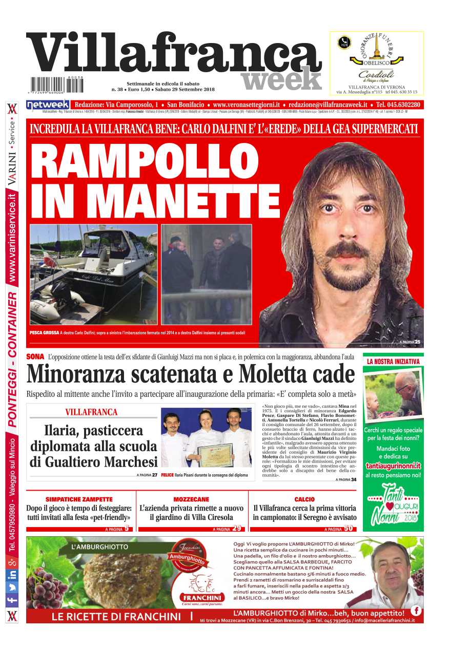La prima pagina di VillafrancaWeek