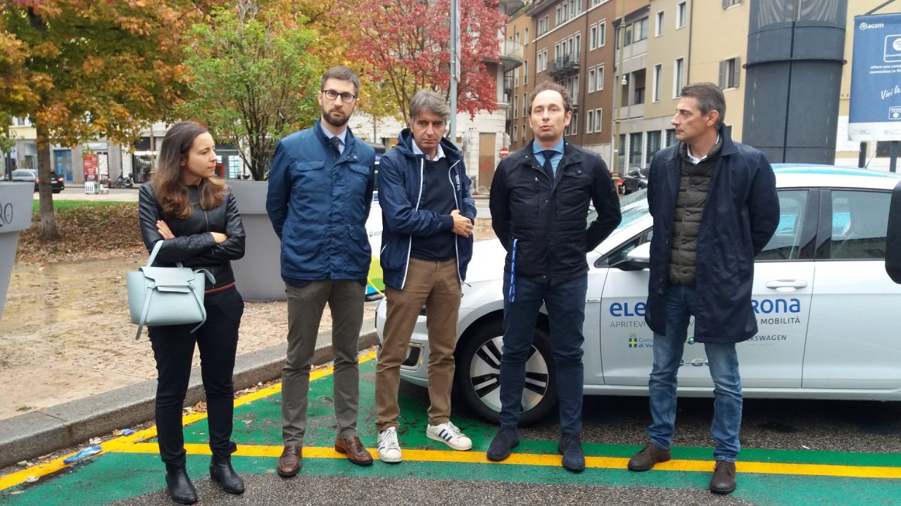 Nuove colonnine per ricaricare le auto elettriche a Verona