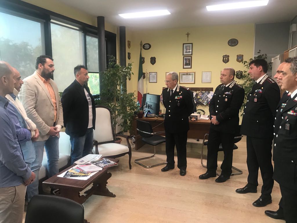 Il saluto dei vertici ai quattro carabinieri feriti nel drammatico incidente di Legnago