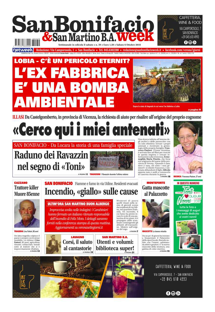 San Bonifacio e San Martino B.A.Week è in edicola!