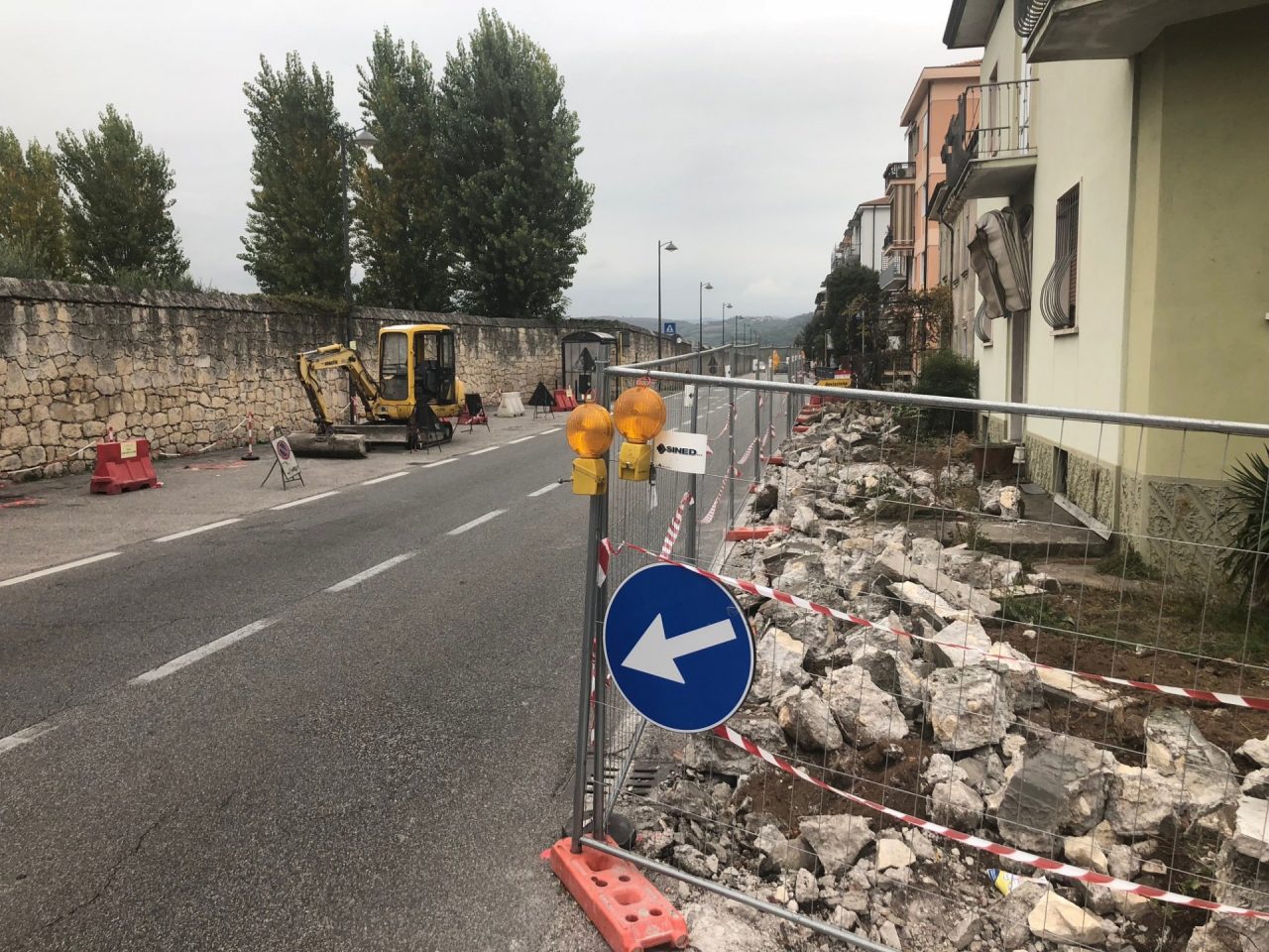 Lavori in via Pasubio