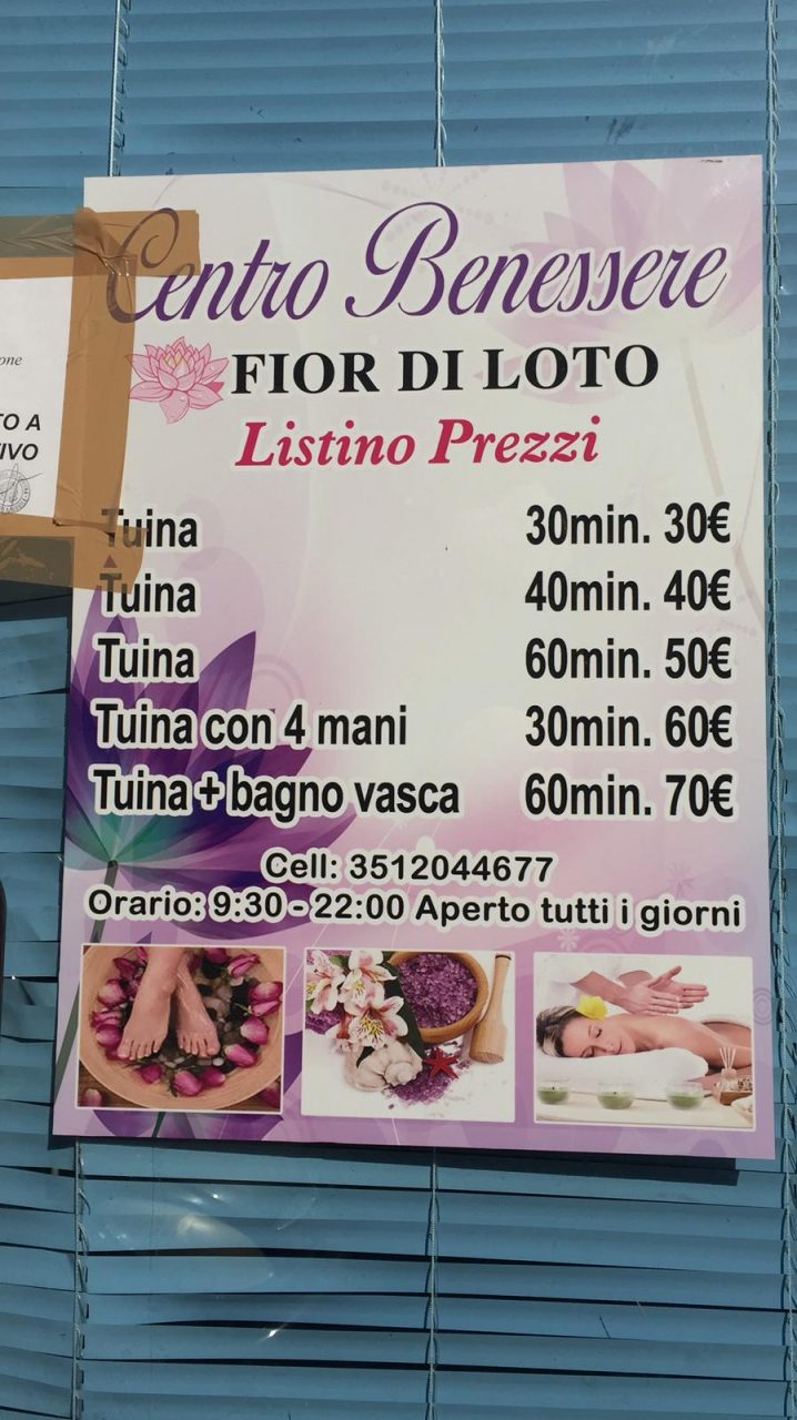 Happy ending centro massaggi cinese chiuso. Nella struttura gli agenti hanno appurato essere offerti "servizi extra" e pubblicità sul sito di escort?