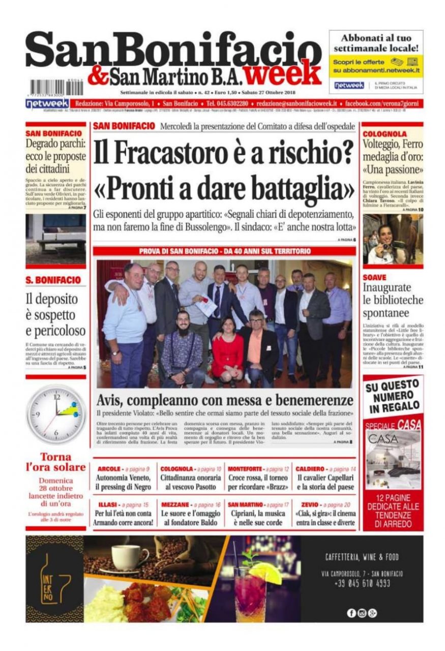 San Bonifacio e San Martino B.A. Week è in edicola