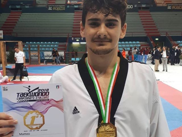 Matteo Marjanovic campione d’Italia di Taekwondo