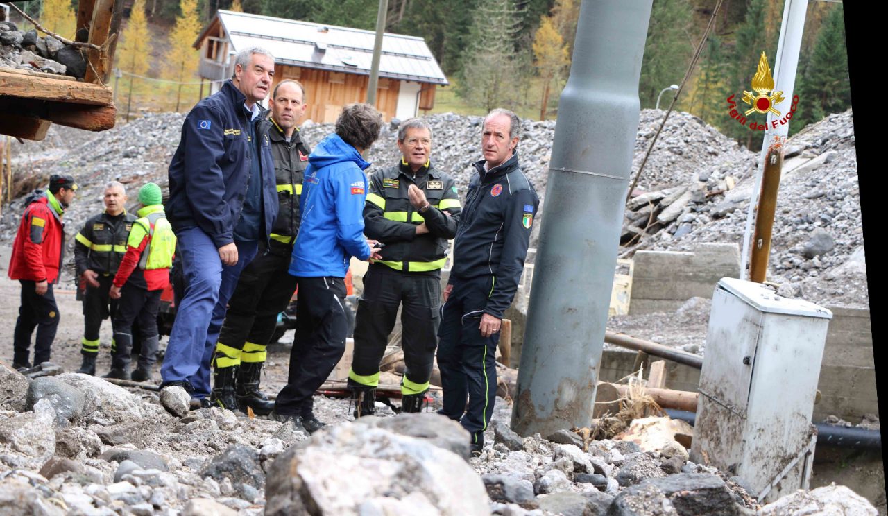Danni da maltempo. La perturbazione che ha messo in ginocchio molti paesi italiani ha lasciato il segno Zaia, Dattilo e Borrelli in sopralluogo.