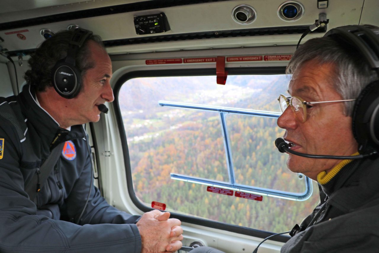 Danni da maltempo. La perturbazione che ha messo in ginocchio molti paesi italiani ha lasciato il segno Zaia, Dattilo e Borrelli in sopralluogo.