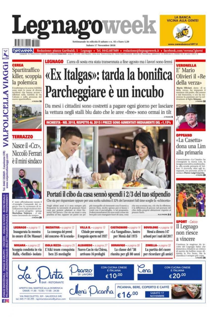 Un buon caffè e Legnago Week per iniziare la giornata!