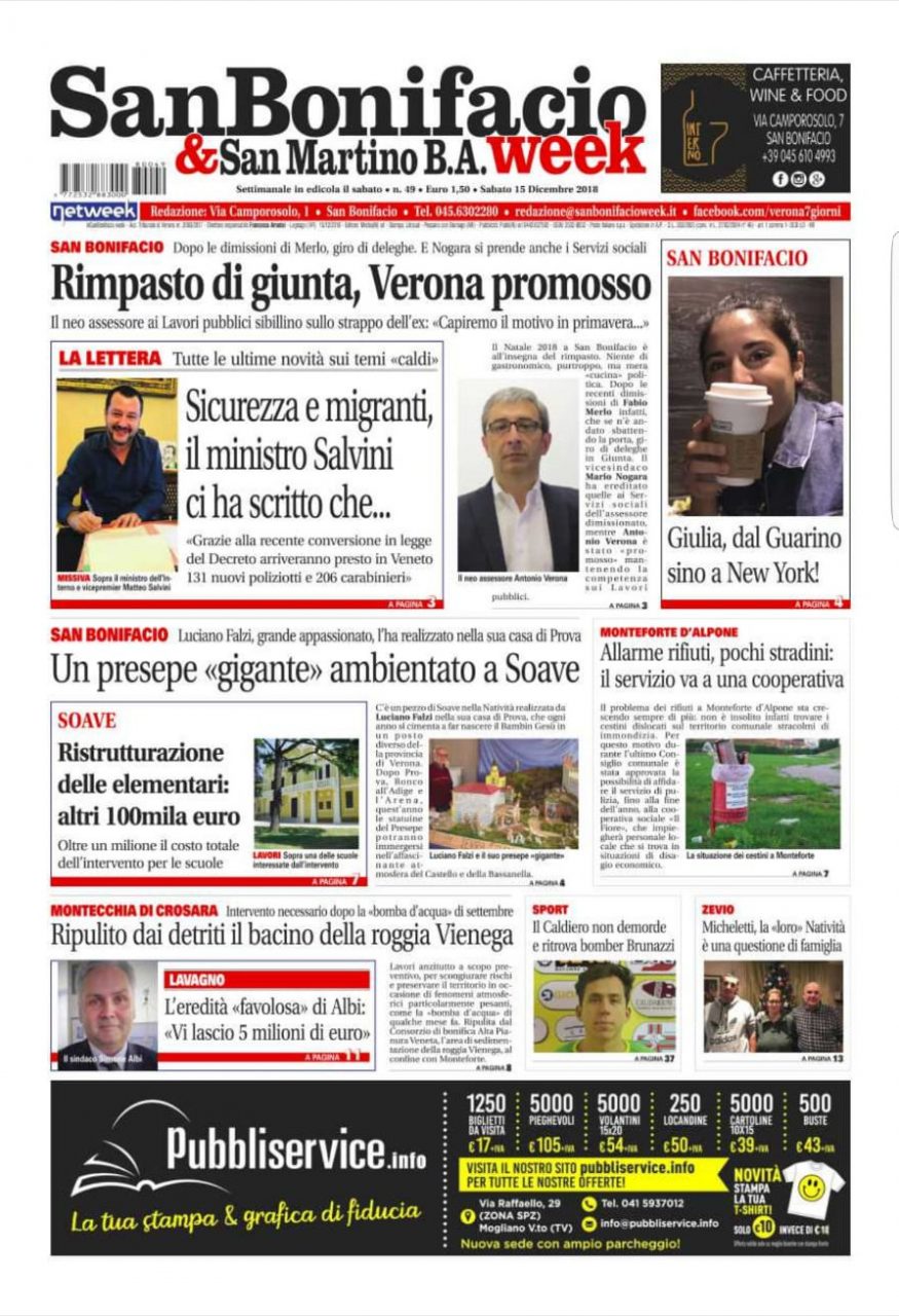 San Bonifacio e San Martino B.A. Week è in edicola!