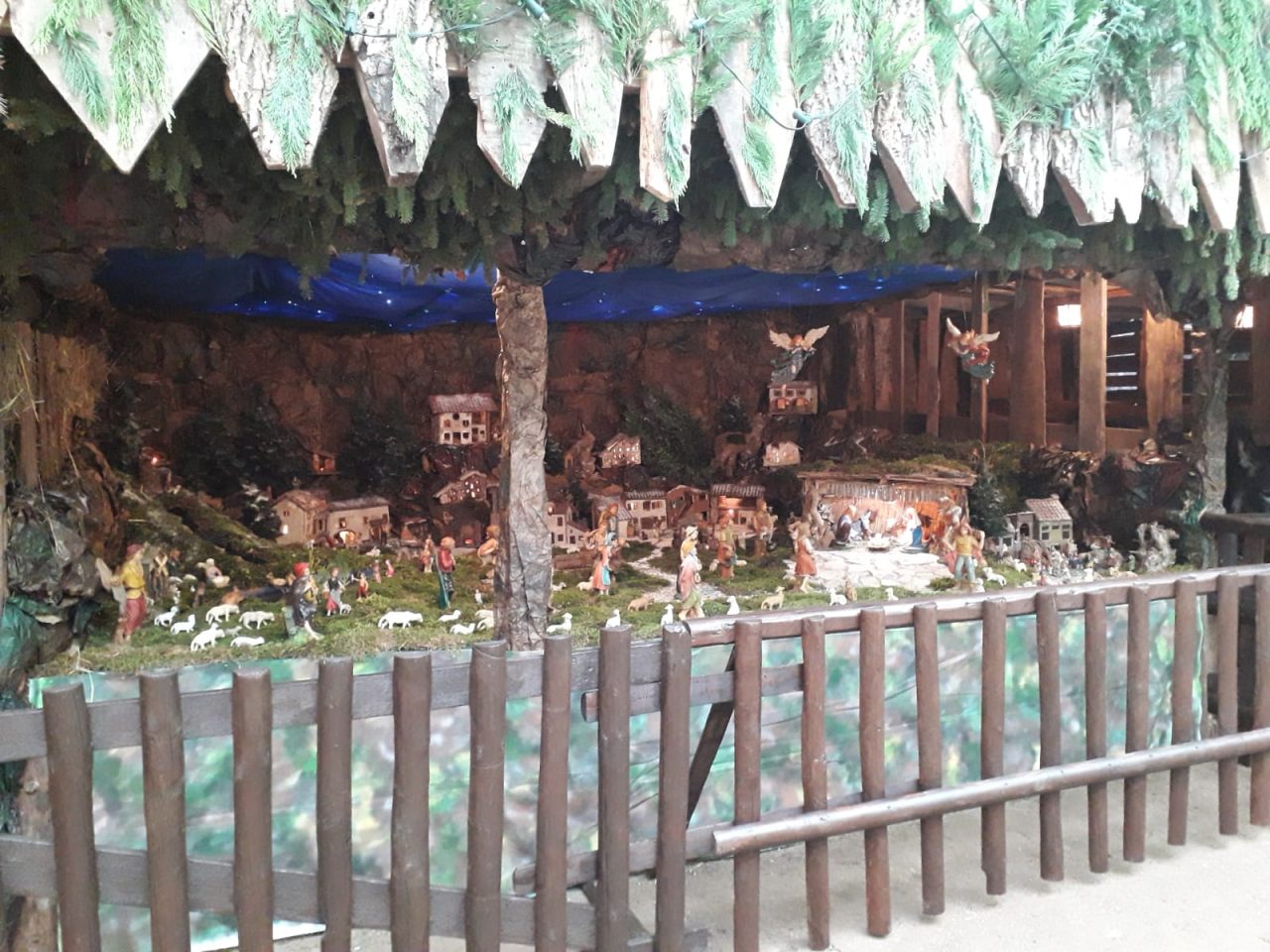 Gli animali tornano ad animare il presepe del Santuario della Bassanella