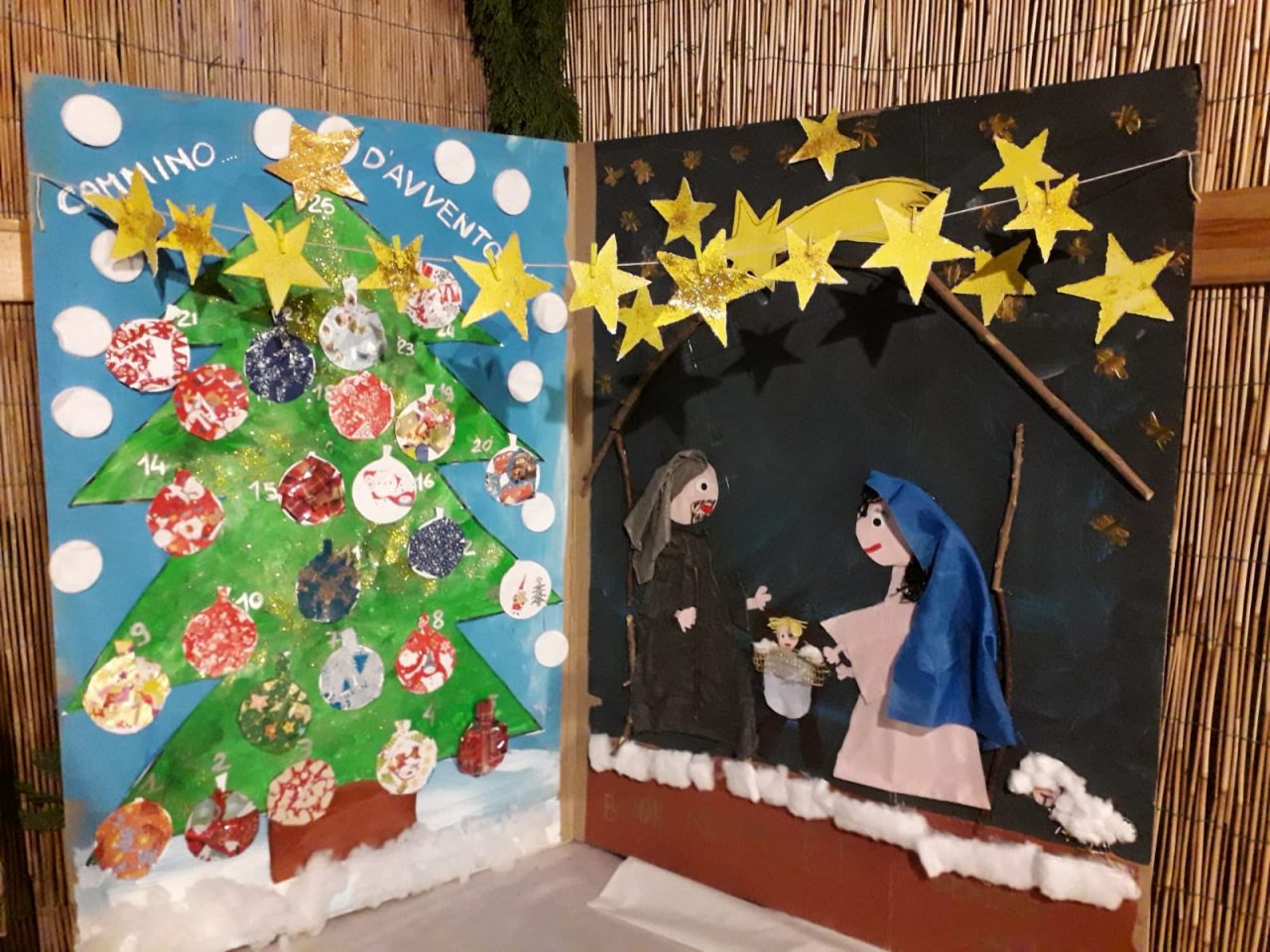 Gli animali tornano ad animare il presepe del Santuario della Bassanella
