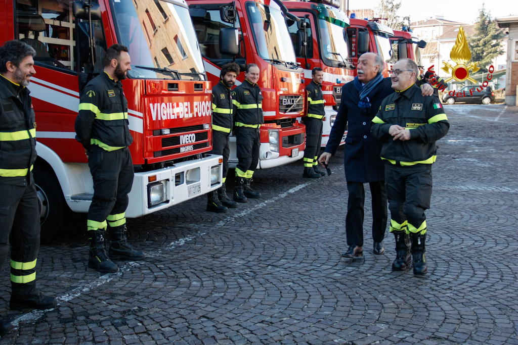 Mulas saluta i vigili del fuoco di Verona prima del nuovo incarico FOTO e VIDEO