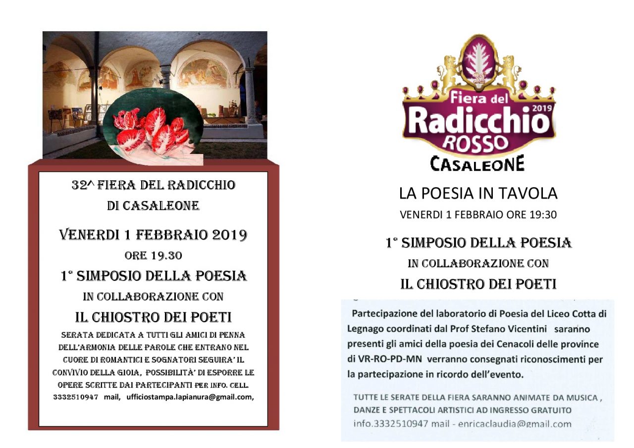 Primo Simposio della Poesia di Pianura Cultura