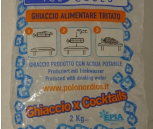 Escherichia coli nel ghiaccio a cubetti prodotto in provincia di Verona