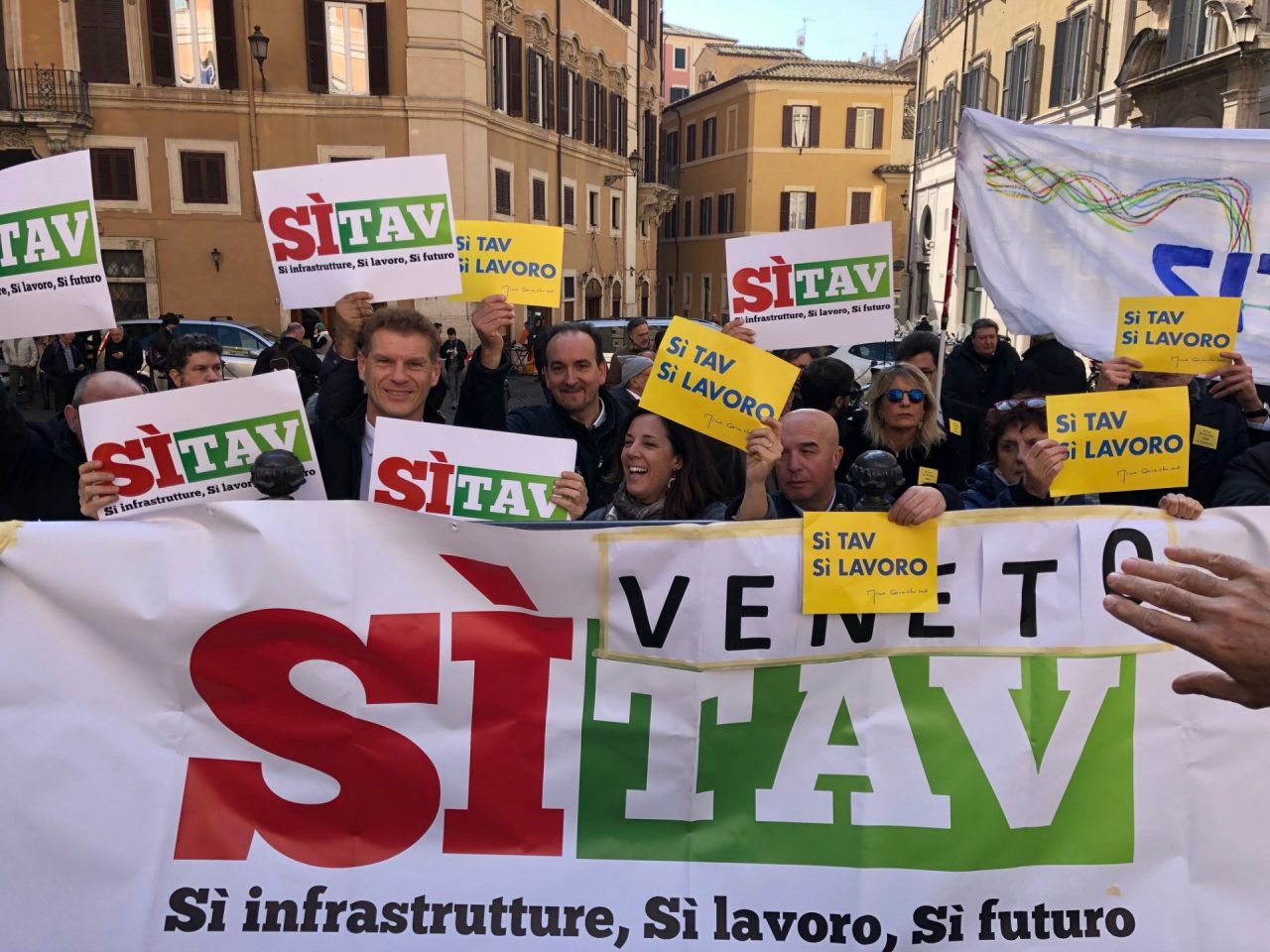 Dal Veneto a Roma per dire sì alla tav