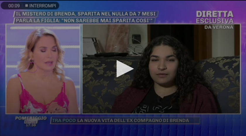 Garda Week e Netweek su Pomeriggio 5 per il caso Brenda VIDEO