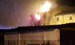 Incendio a Vigo di Legnago, palazzina in fiamme