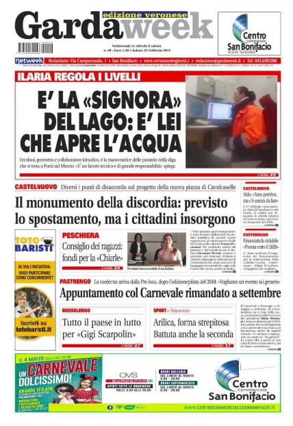 GardaWeek è in edicola, ecco la prima pagina