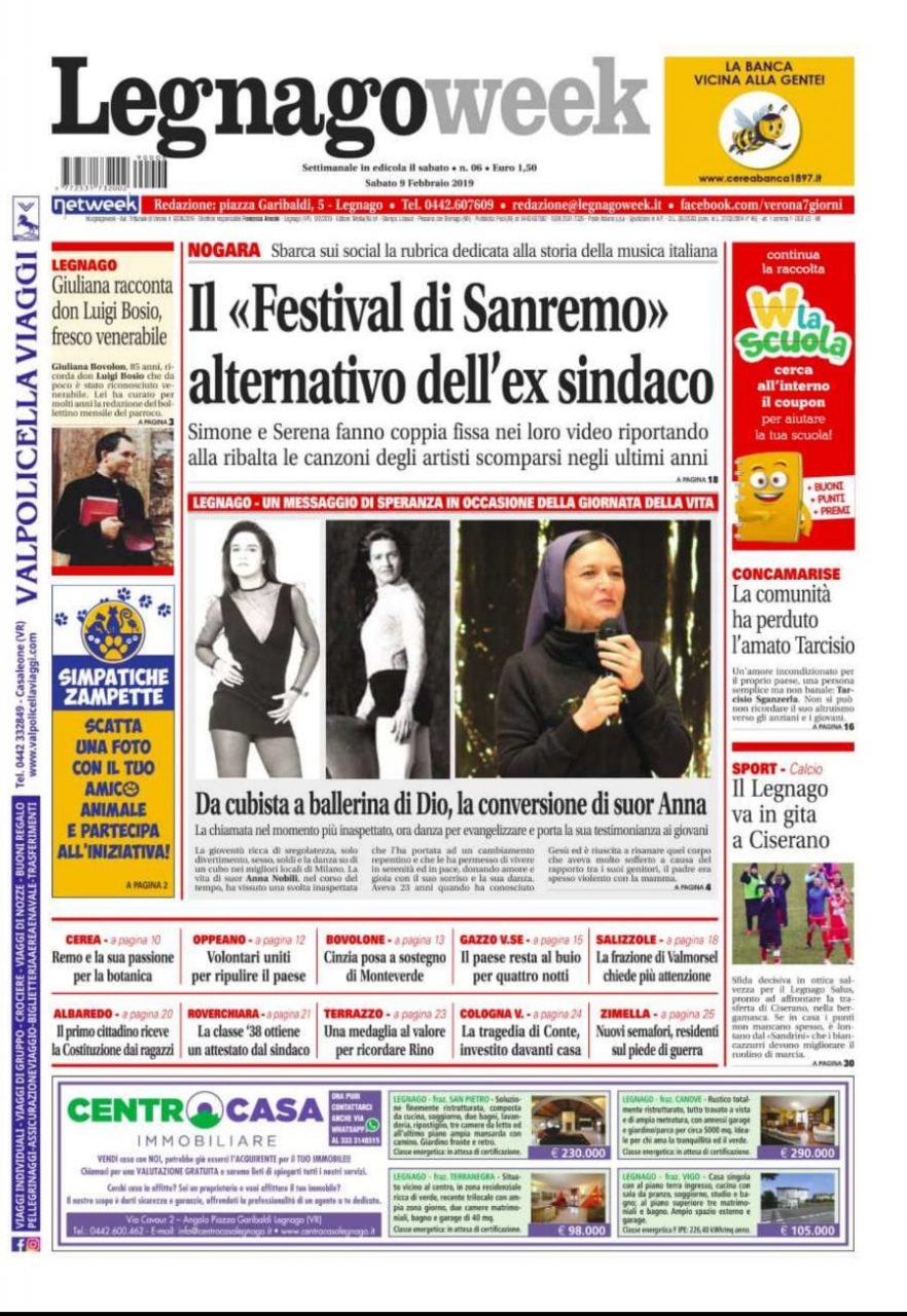 A voi la prima pagina di LegnagoWeek