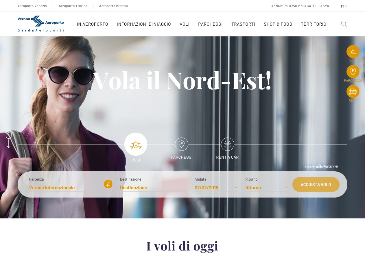 Un sito tutto nuovo per l’aeroporto Catullo