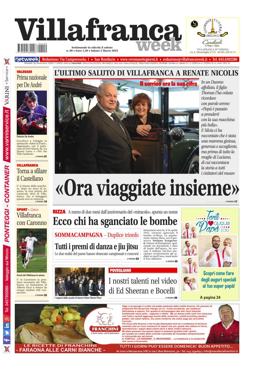 La prima pagina di VillafrancaWeek