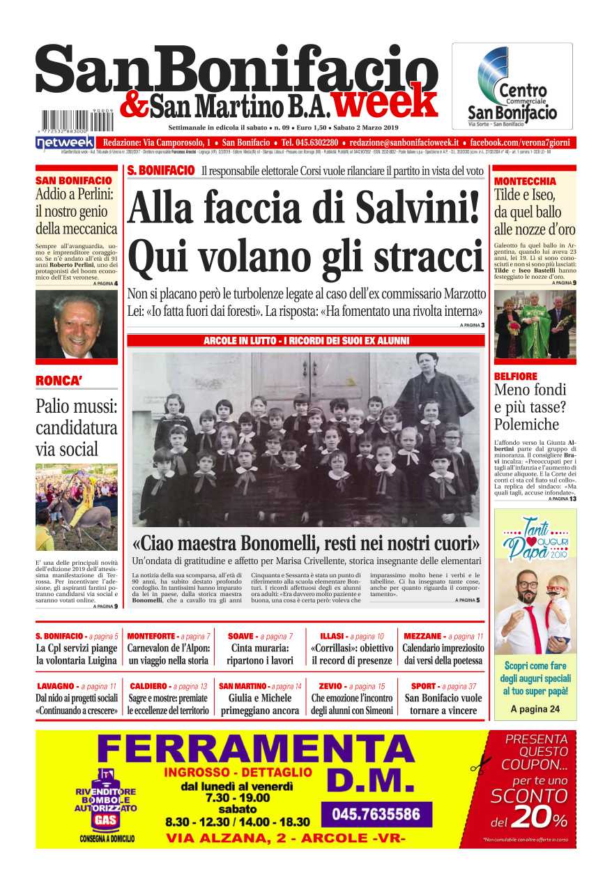 San Bonifacio e San Martino B.A. Week è in edicola