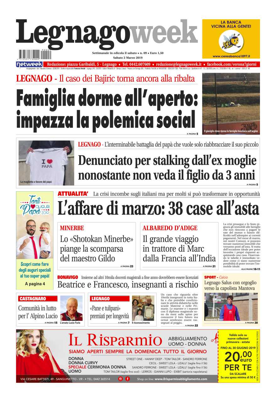 Ecco a voi la prima pagina di LegnagoWeek