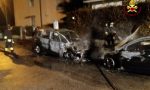 Auto a fuoco allo Stadio: tre in 20 minuti