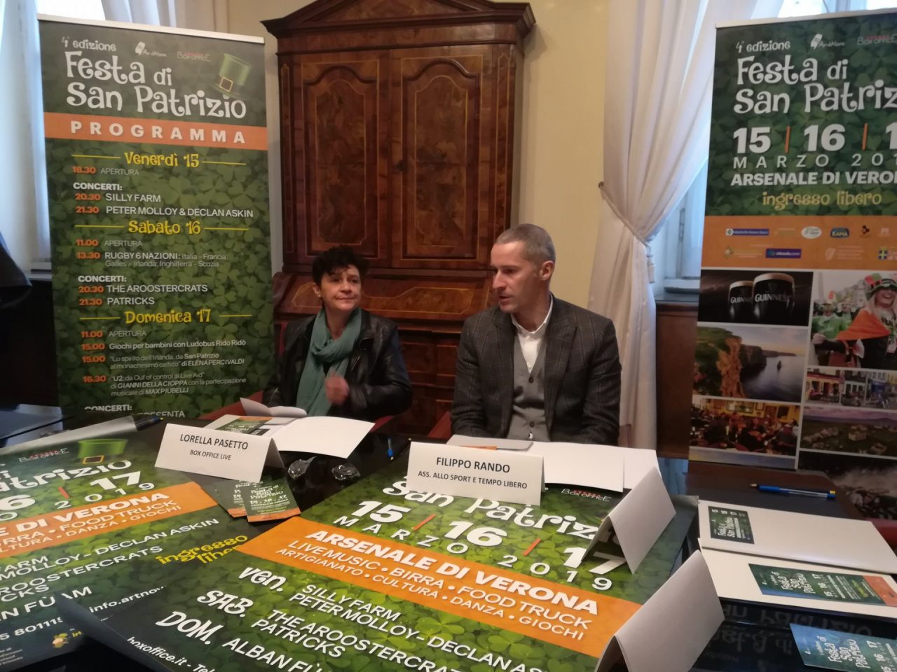 Arsenale di Verona si veste di verde per la festa di San Patrizio