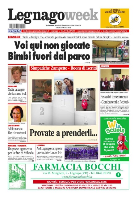 Ecco la prima pagina di LegnagoWeek