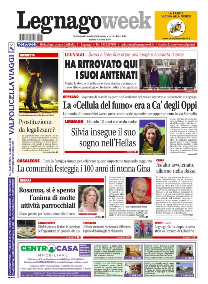Ecco la prima pagina di LegnagoWeek