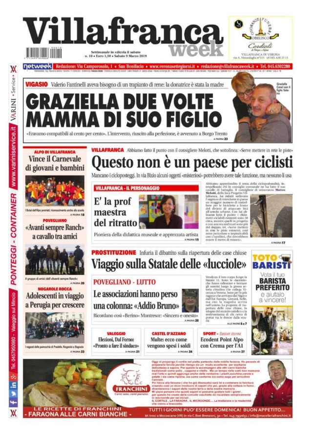 La prima pagina di VillafrancaWeek